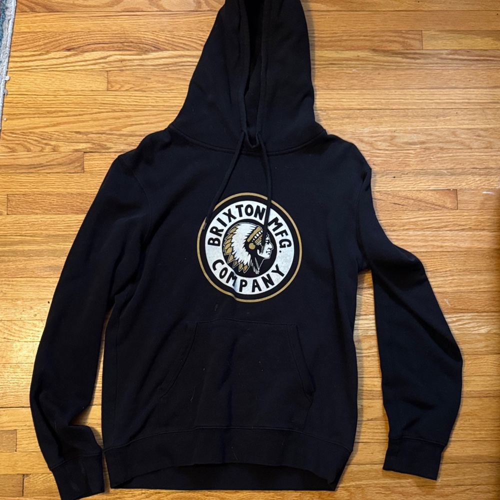 Brixton Black Hoodie with Logo